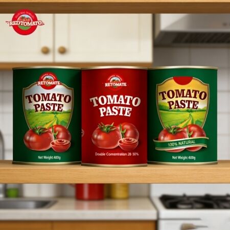 Chińska fabryka wyprodukowała 400 g puszkowanej pasty pomidorowej. Dwukrotnie skoncentrowana, łatwo otwierająca pokrywę i fabryczna cena hurtowa.