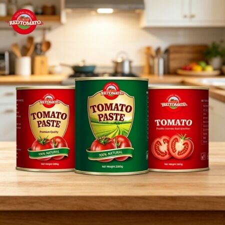 2200g Certyfikowana Halal Koncentrat Pomidorowy w Puszce o zawartości 28-30% Brix do Premium Zastosowań Kulinarnych