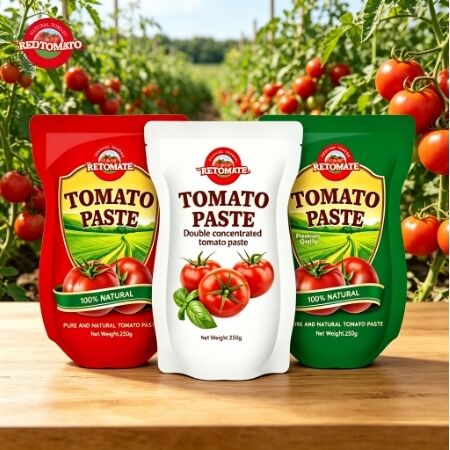 250 g Pasta pomidorowa w saszetce stojącej o czystości 30% -100% i słodko-pikantnym smaku