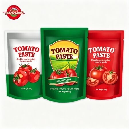 Podwójnie skoncentrowana pasta pomidorowa w 500 g złożonych workach do wygodnego użytku