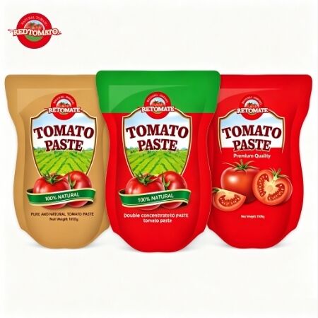 Pasta pomidorowa 1100g w saszetce stojącej o potrójnym stężeniu, spełniająca standardy ISO HACCP BRC