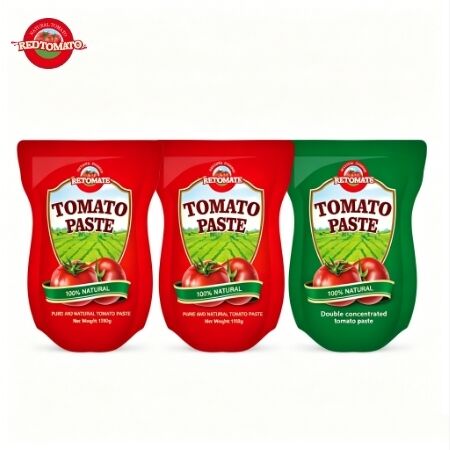 Pasta pomidorowa 1100g w saszetce stojącej o potrójnym stężeniu, spełniająca standardy ISO HACCP BRC