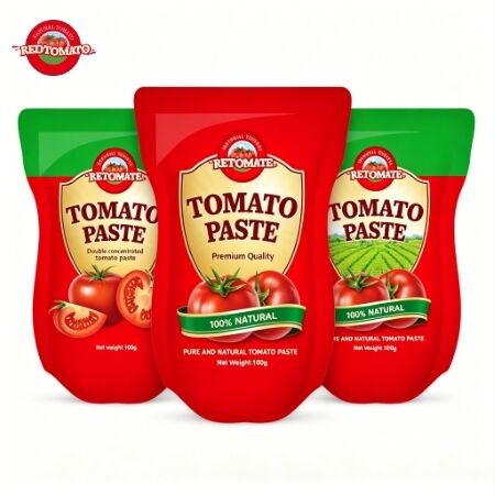 Pasta pomidorowa 1100g w saszetce stojącej o potrójnym stężeniu z certyfikatami ISO, HACCP, BRC, FDA