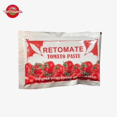 40 g płaskiej pasty pomidorowej w walizce - OEM podwójnie skoncentrowana pasta pomidorowa Chińscy producenci