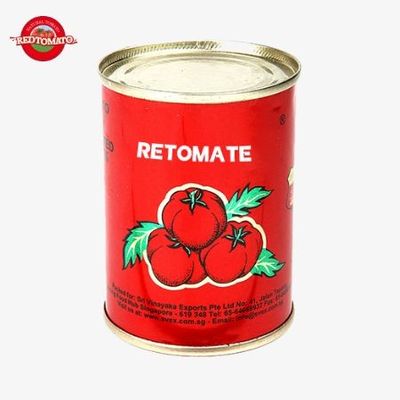 Dwukrotnie skoncentrowana pasta pomidorowa w puszkach 425 g twarde, otwarte nakrycie na puszkę