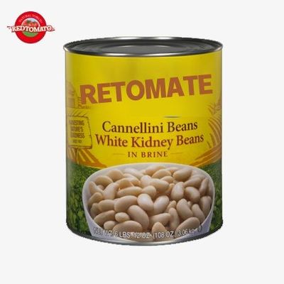 ISO białe fasola w puszce, 3000 g pysznych fasoli w solance