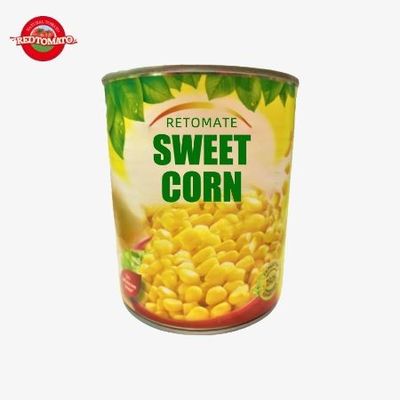 850 g konserwowanych warzyw mieszanych, OEM żółta pękająca konserwowana kukurydza słodka