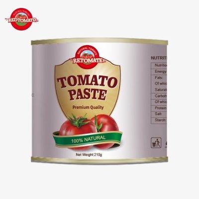 210 g konserwowanej pasty pomidorowej spełnia międzynarodowe normy ISO HACCP BRC i FDA