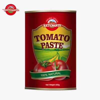 Zgodność ze ścisłą kontrolą jakości ISO HACCP BRC i FDA wytyczne jest zapewnione w każdej 400g puszki pasty pomidorowej