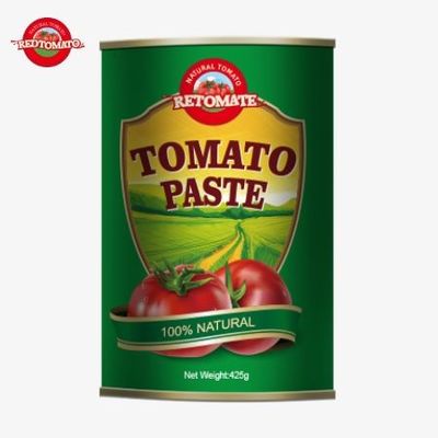 425 g puszkowanej pasty pomidorowej spełnia światowe standardy określone przez ISO HACCP BRC i FDA Regulations