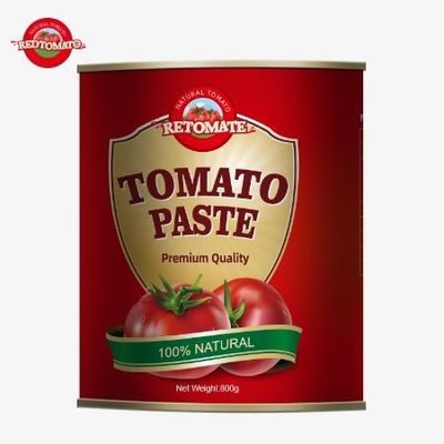 800 g konserwy z pasty pomidorowej spełniające normy ISO HACCP BRC i FDA