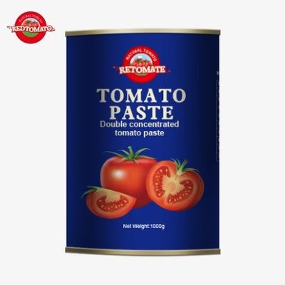 Wysokiej jakości, świeża, puszkowana pasta pomidorowa Producent 1000g OEM pasta pomidorowa puszkowana