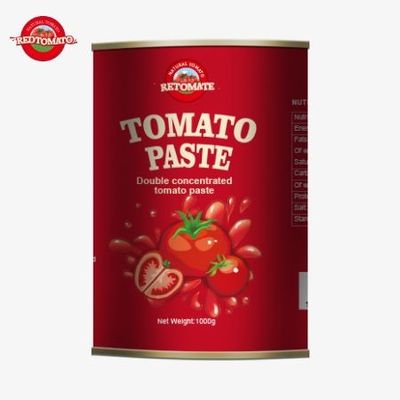 Producent Premium 1000g konserwowanej pasty pomidorowej dostarczający rozwiązania OEM