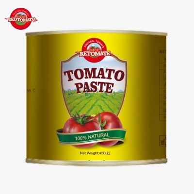 Nowe dla 2024 roku: Wprowadzenie 4,5 kg łatwej otwartej aseptycznej organicznej pasty pomidorowej z dwukrotnym stężeniem 28-30% Brix