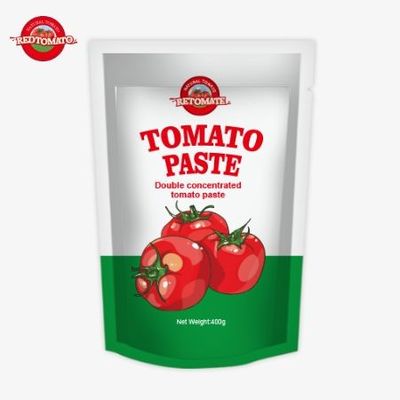 400 g pasta pomidorowa w worku stojącym wygodna aromatyczna 30%-100% czystość