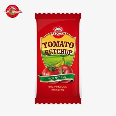 10g torebki ketchupu pomidorowego Smakuje słodko i bogato, smakuje czysto naturalnie