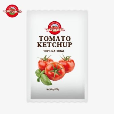 OEM 36g sachet z ketchupem pomidorowym z chińskiej fabryki wykonane z czystych naturalnych składników oferowanych w cenie fabrycznej
