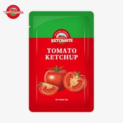 OEM 50g sachetu ketchupu oferuje wygodne łatwe w obsłudze opakowania w cenie fabrycznej
