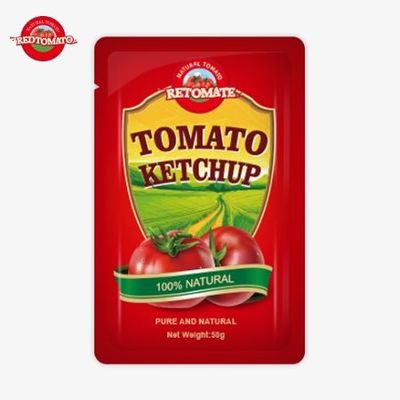 Fabryka Custom 50g S Sachet Ketchup To Provide ISO HACCP FDA Certification Najlepiej sprzedający się na świecie