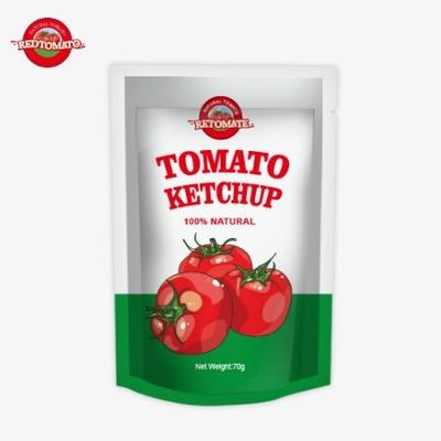 Wygodne 70g sachety ketchup spełniające międzynarodowe standardy oferowane w fabrycznych cenach