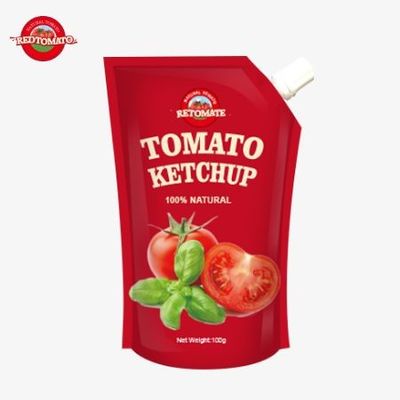 OEM China Factory Price Dipping Sauce Pouch Ketchup 100g Słodkie i kwaśne czyste naturalne przyprawy