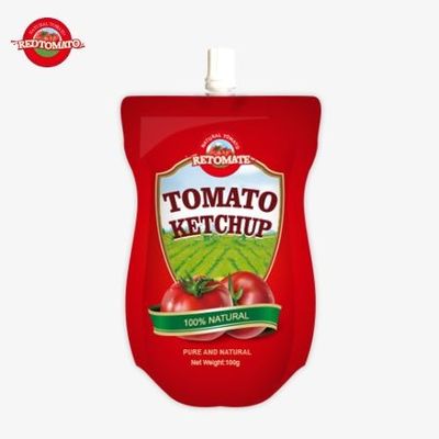 China OEM Cena fabryczna 100g Słodkie i kwaśne sakety Ketchup Pouch całkowicie naturalne przyprawy