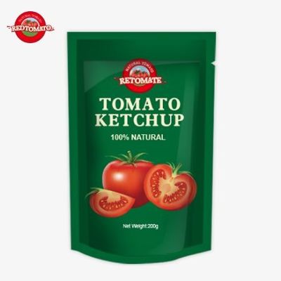 OEM 200g Sachet Ketchup czysty naturalny smak idealny dla chińskiej ceny fabrycznej