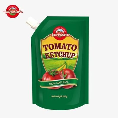 Produkujemy 200 g torebki z keczupem, które spełniają międzynarodowe standardy i są dostępne po fabrycznych cenach.