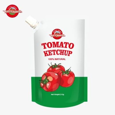 OEM Produkcja fabryczna 210g worek ketchupu z czystym naturalnym smakiem