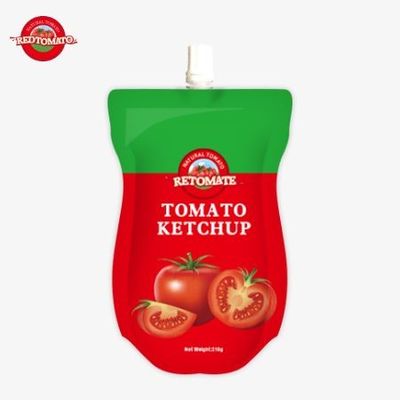 Wytwarzanie 210 g torebki ketchupu w fabryce OEM z czystym i naturalnym smakiem